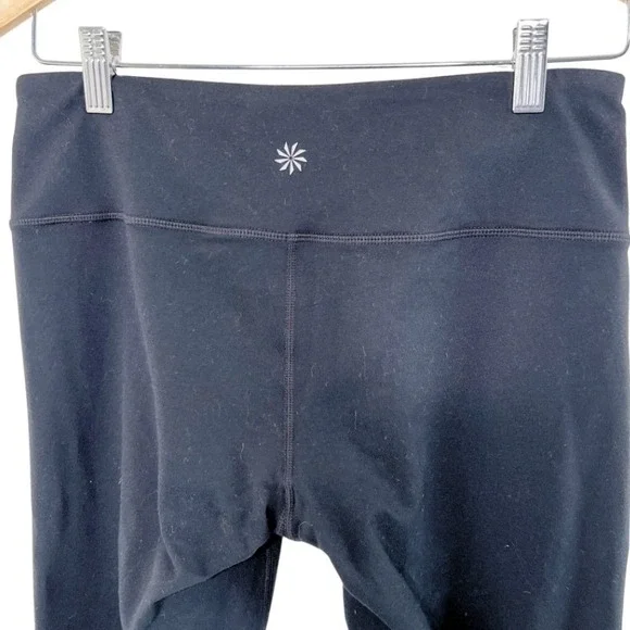 Athleta Womens Black High Waisted Athletic Yoga Stretch Ankle Leggings Size S - Picture 5 of 8